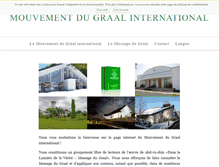Tablet Screenshot of mouvementdugraal.net